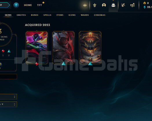 EUW Silver 2 | 3 Kostüm - 22K Mö | LoL Hesap