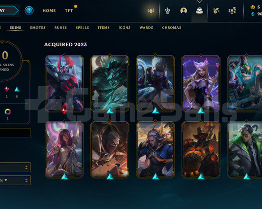 EUW Unranked | 10 Kostüm - 41 Hero | LoL Hesap