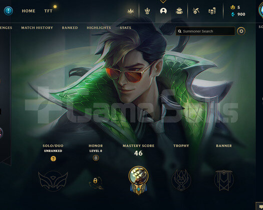 EUW Unranked | 10 Kostüm - 41 Hero | LoL Hesap