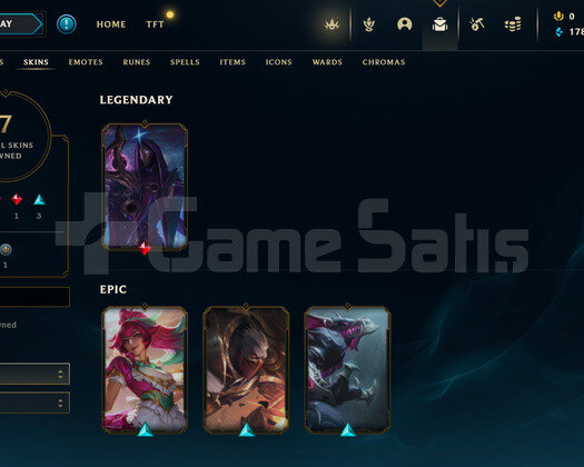 EUW Unranked | 7 Kostüm - 48 Hero | LoL Hesap