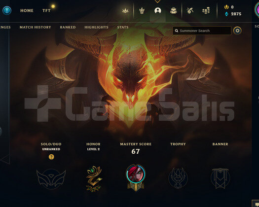 EUW Unranked | 1 Kostüm - 22 Hero| LoL Hesap