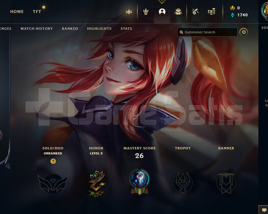 EUW Unranked | 2 Kostüm - 26 Hero | LoL Hesap