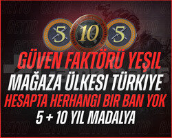 10 + 5 YIL TECRÜBE JETONLU MAĞAZA TR CSGO HESAP