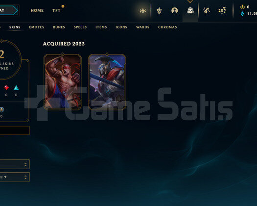 EUW Unranked | 2 Kostüm - 11K Mö | LoL Hesap