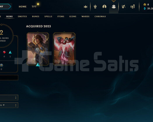 EUW Unranked | 2 Kostüm - 31K Mö | LoL Hesap