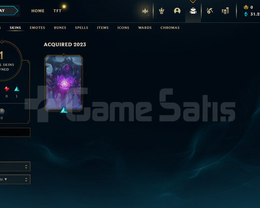 EUW Unranked | 1 Kostüm - 31K Mö | LoL Hesap
