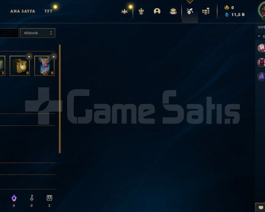 PLAT 4 LOL HESABI 11K MAVİ ÖZ VAR MAİL DEVREDİLECE