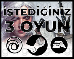İSTEDİĞİNİZ 3 OYUN + SINIRSIZ GARANTİ & DESTEK