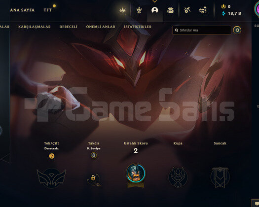 TR Unranked | 1 Kostüm - 18K Mö | LoL Hesap
