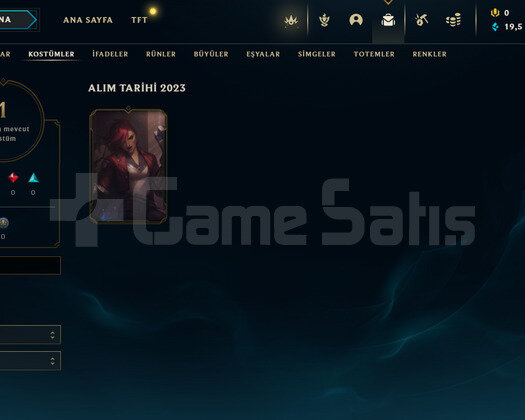 TR Unranked | 1 Kostüm - 21 Hero | LoL Hesap