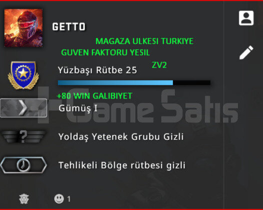 CSGO PRIME | RANK ACIK | YESIL FAKTOR MAGAZA TR