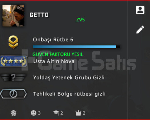 CSGO PRIME | RANK ACIK NOVA 4 | YESIL FAKTOR