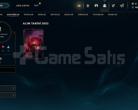 TR Unranked | 1 Kostüm - 22 Hero |LoL Hesap
