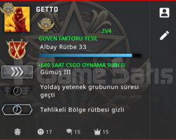 CSGO PRIME | RANK ACIK | YESIL FAKTOR 600 SAAT CS