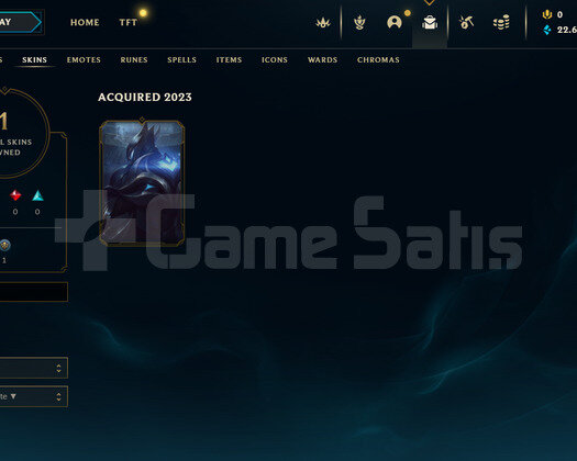 EUW Unranked | 1 Kostüm - 22K Mö | LoL Hesap
