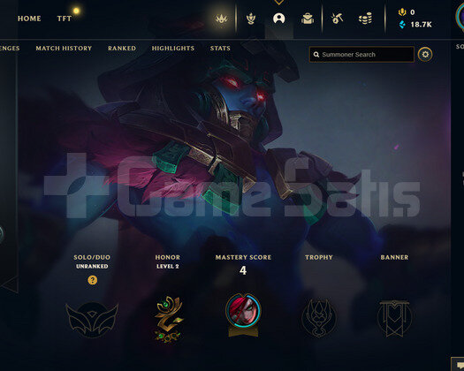 EUW Unranked | 1 Kostüm - 18K Mö | LoL Hesap