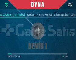 DEMİR 1 6 KP DÜŞÜK MMR VALORANT HESAP