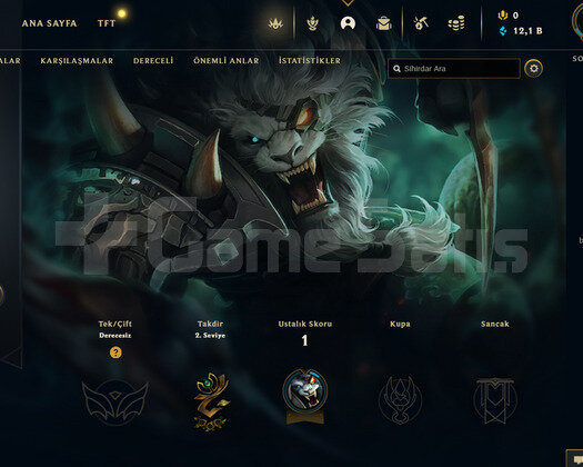 TR Unranked | 20 Hero - 12K Mö | LoL Hesap