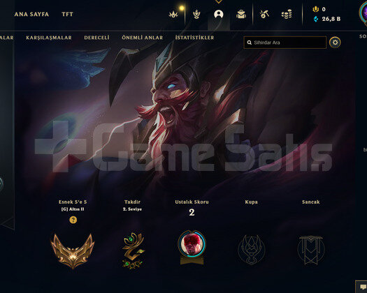 TR Flex Gold 2 | 1 Kostüm - 26K Mö | LoL Hesap