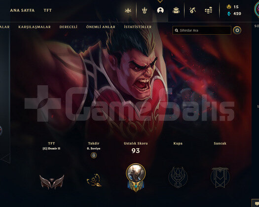 TR Unranked | 8 Kostüm - 46 Hero | LoL Hesap