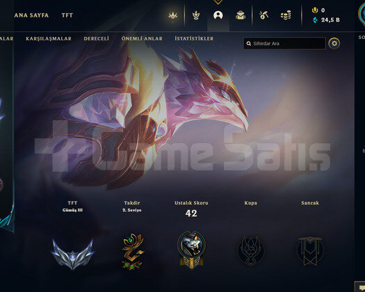 TR Gold 1 | 3 Kostüm - 24K Mö | LoL Hesap