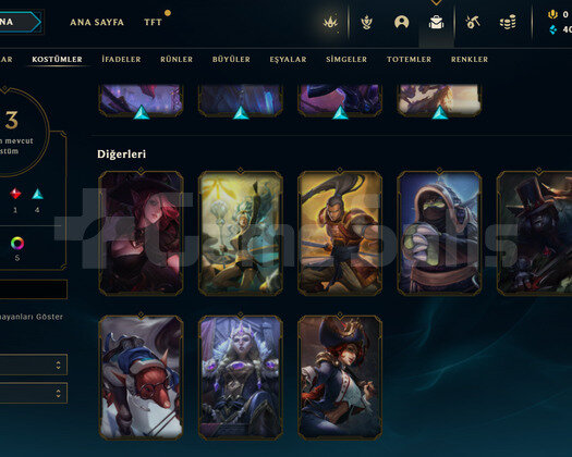 TR 3MAC Plat 2 | 13 Kostüm - 41 Hero | LoL Hesap