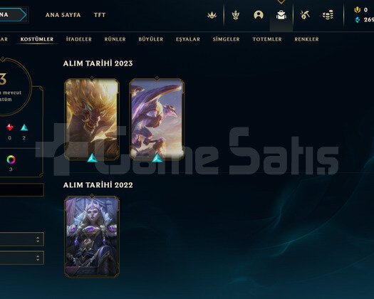 TR Gold 2 | 3 Kostüm - 33 Hero | LoL Hesap