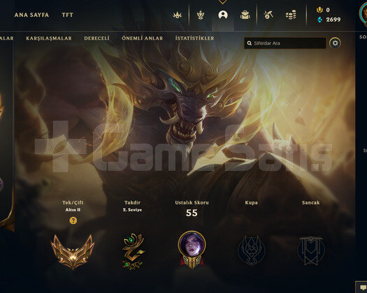 TR Gold 2 | 3 Kostüm - 33 Hero | LoL Hesap