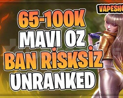 BAN RİKSİZ! TR-EUW +65K MAVİ ÖZ 30 LEVEL UNRANKED