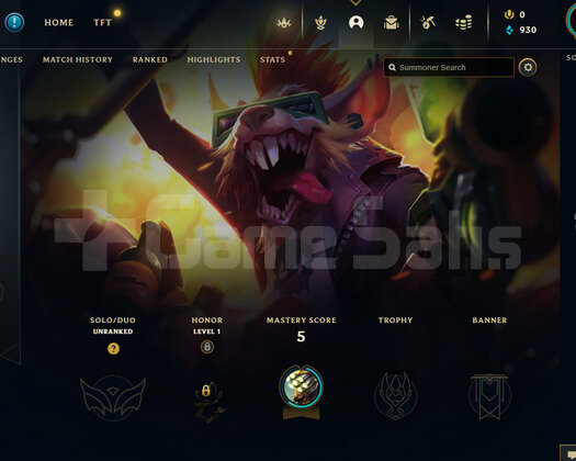EUW Unranked | 1 Kostüm - 34 Hero | LoL Hesap