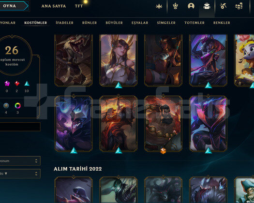 euw gold 4 elo  bol skinli çarr