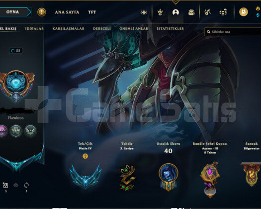 PLAT 4 55 LVL HANDMADE 8 SKİN İLK 5 MAÇ ATILDI