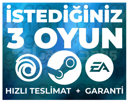 İSTEDİĞİNİZ 3 OYUN + SINIRSIZ GARANTİ & DESTEK