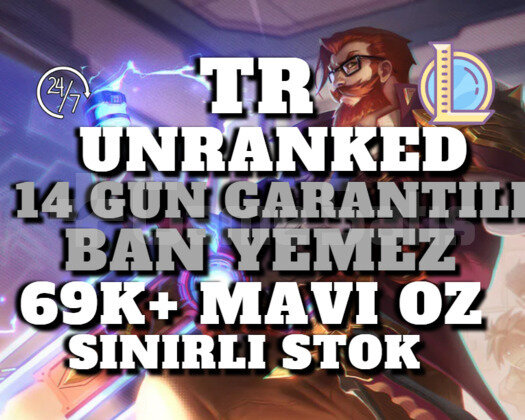BANLANMAZ! TR +69K MAVİ ÖZ 30 LEVEL UNRANKED