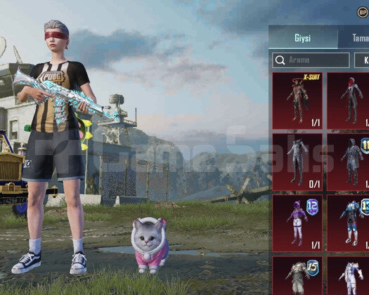 X suit 3 AKM 4 Uzi 4 Vector 4