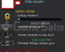 1000TL OYUNLU YEŞİL FAKTÖR TÜRK HESABI