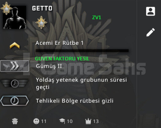 CSGO PRIME | RANK ACIK | YESIL FAKTOR +200 SAAT CS