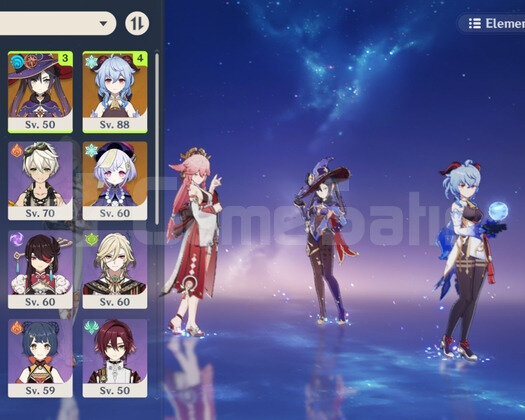 Ar 54 ganyu  ve yae miko 7x5 hesap