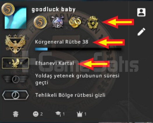 4500 SAATLİ ELMAS JETONLU 5 MADALYALI  ACCOUNT!