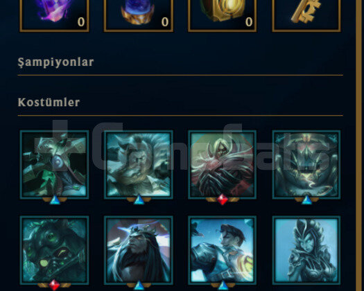 20 KOSTÜM / 180 RP / TEMİZ HESAP