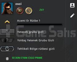 10 + 5 YIL JETONLU YEŞİL FAKTÖR CSGO PRİME HESAP