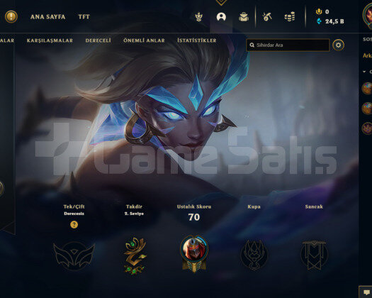 30 LVL 45.000 MAVİ ÖZ UNRANKED HESAP UYGUN FİYAT!