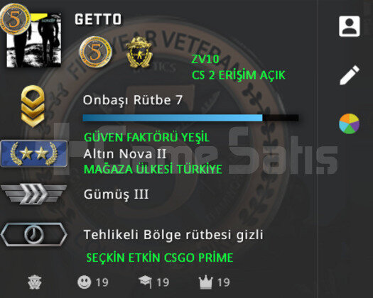 CS2+ CSGO PRİME NOVA 2 YEŞİL FAKTÖR MAĞAZA TR