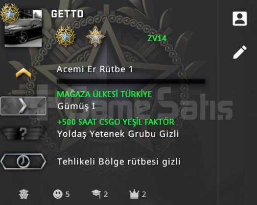 CSGO PRIME | RANK ACIK | YESIL FAKTOR MAGAZA TR