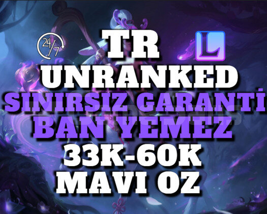 TR BAN RİSKSİZ 33K+ 30 LEVEL UNRANKED