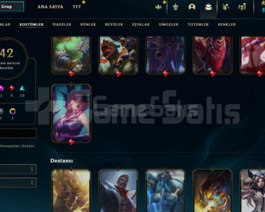 TR EUW / 40-120 LVL / 15-125 ARASI KOSTÜM AÇIKLAMA