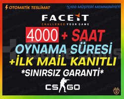 FACEİT HAZIR+ 4000+ SAAT CSGO+İLK MAİL