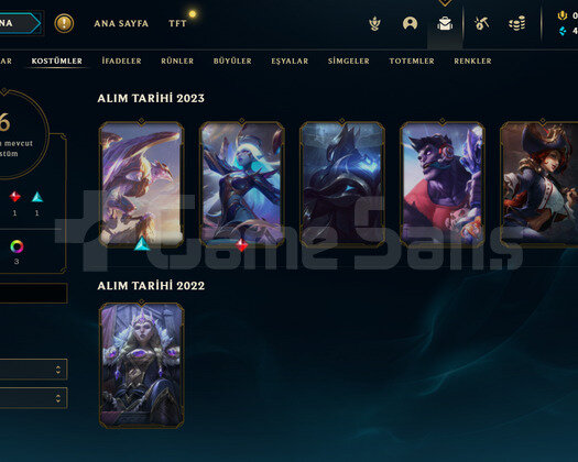 EUW Gold 4 | 6 Kostüm - 47 Hero | LoL Hesap