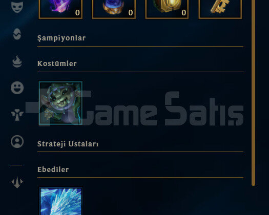 TR Gold 1 | 4 Kostüm - 26 Hero | LoL Hesap