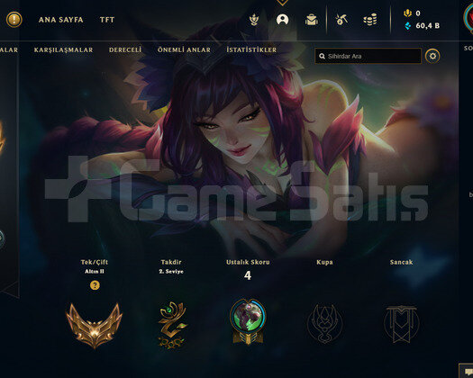 TR Gold 2 | 3 Kostüm - 60K Mö | LoL Hesap